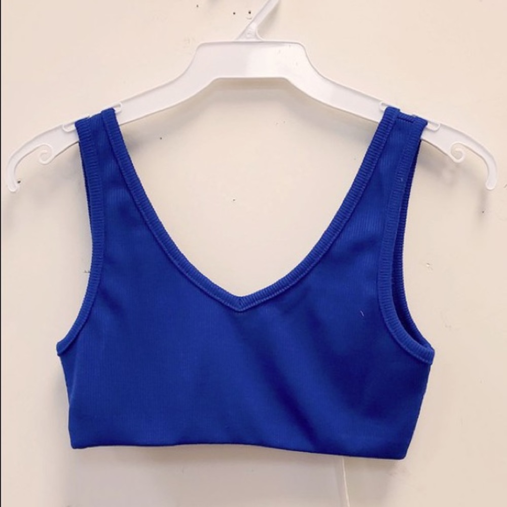 Blue Crop Top